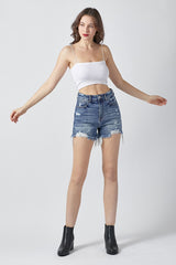 Luna's Medium Washed High Rise Shorts