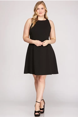 Black Classic Sleeveless Dress