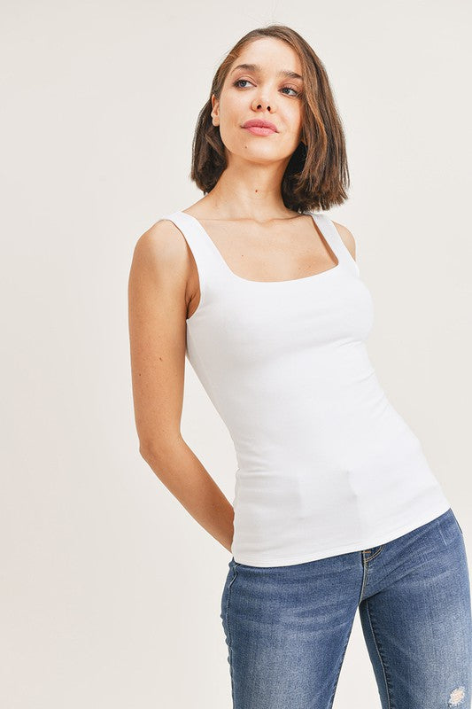 Square neck tank